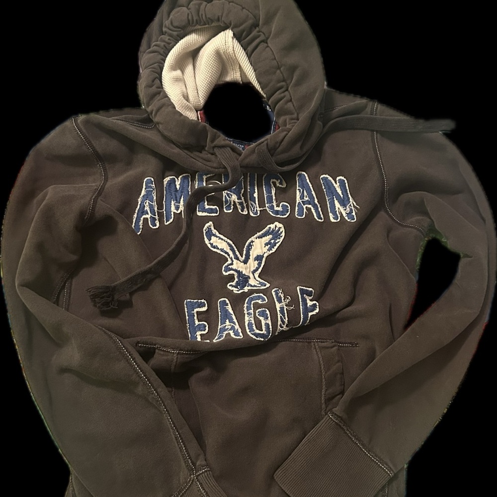 American Eagle Black Hoodie (Xs)